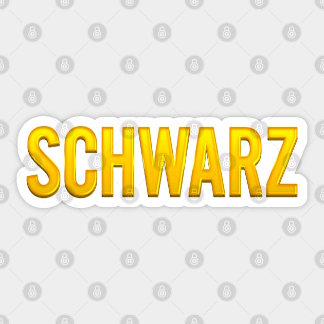 Schwarz Family Name Sticker by xesed